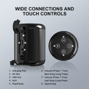 1Hora Portable Bluetooth Speaker BOC062