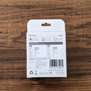 1Hora Type C 2.4A Charging Cable CAB249