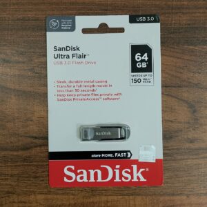 SanDisk 64Gb ultra Flair USB 3.0 Flash Drive