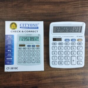 CITYONE Glass Button Desk Calculator CT-3810C