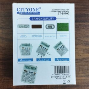 CITYONE Glass Button Desk Calculator CT-3810C