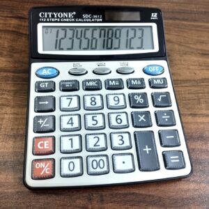 CITYONE SDC-3612 Glass Button Desk Calculator