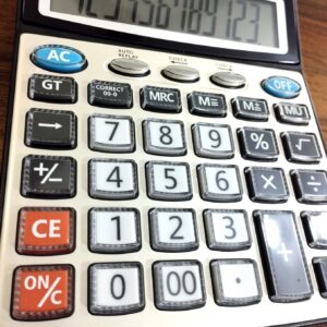 CITYONE SDC-3612 Glass Button Desk Calculator