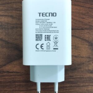 Tecno 33 Watt Charger U330TEB 100% Original (Adaptor Only)